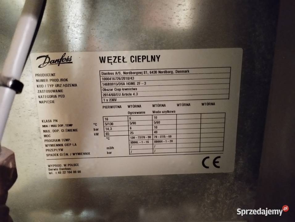Węzeł cieplny Danfoss Wojkowice