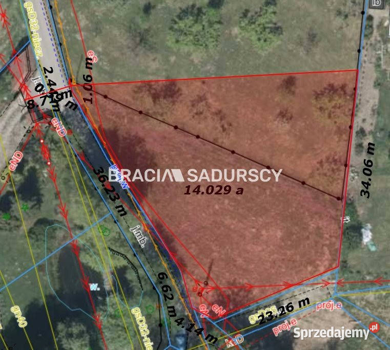 Działka Kraków Podgórki Tynieckie 1400m2