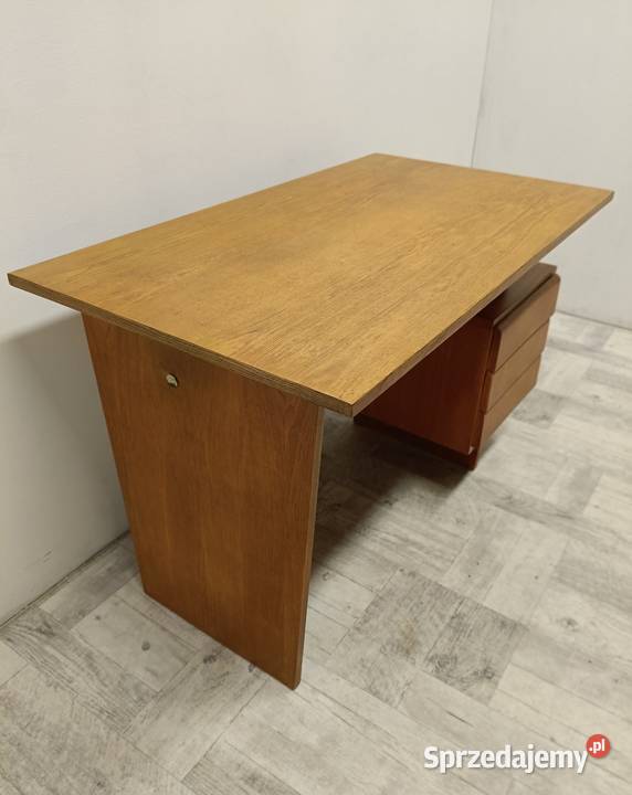 biurko PRL vintage design Czechosłowacja lata łódzkie Radomsko