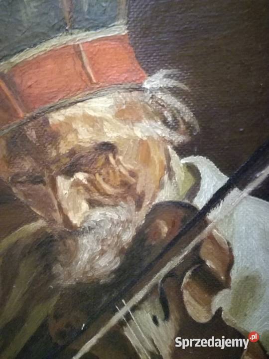 STARY OBRAZ OLEJ SKRZYPEK BRONOWICKI Kraków