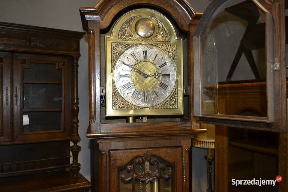 zegar ludwikowski ciemny dąb ażury Będzin