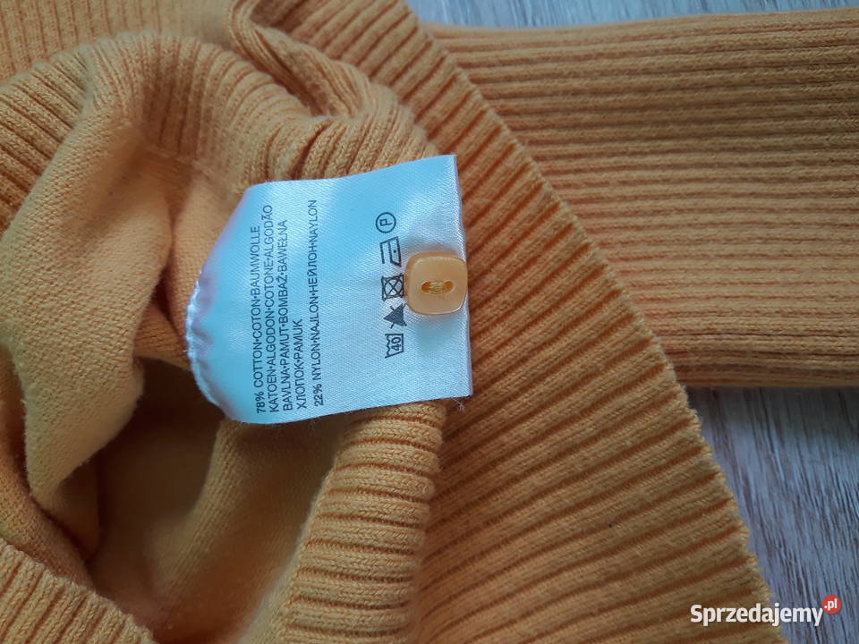 Żółty rozpinany sweterek Kraków