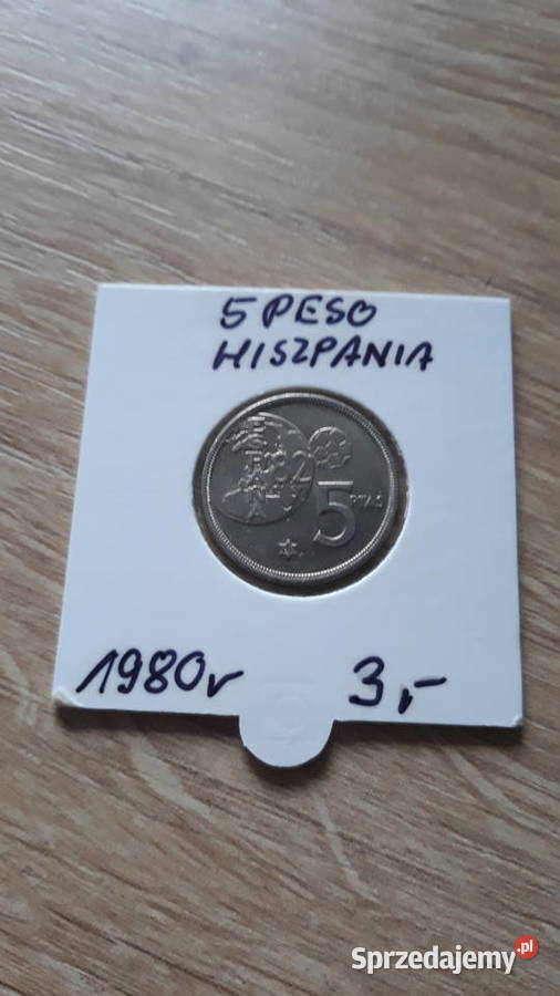 5 Peset Hiszpania 1980 r wielkopolskie Konin