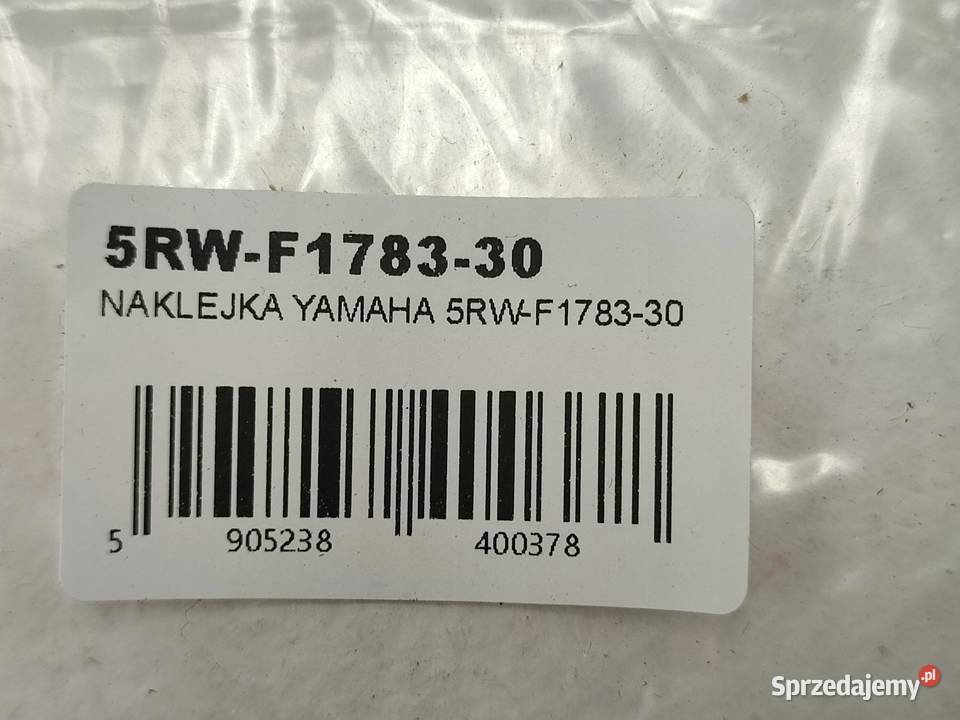 NAKLEJKA NA LEWY BOCZEK YAMAHA CS50 JOG R 2003 sprzedam