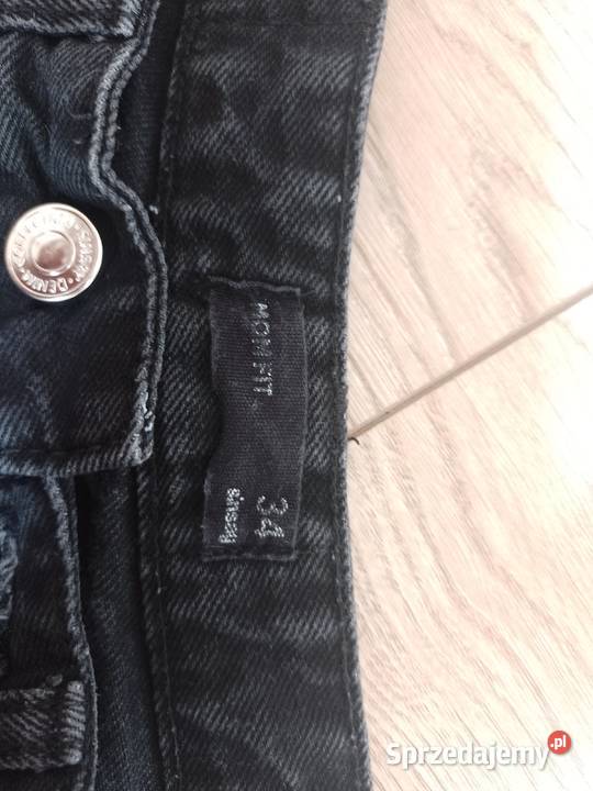 Jeansy czarne MOMFIT 34 sinsay śląskie Jaworzno