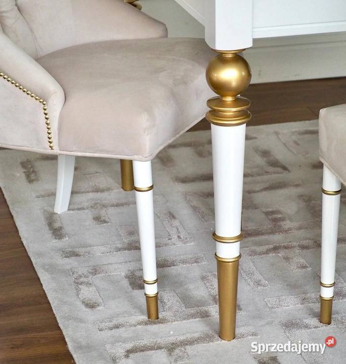 Krzesło glamour złote pikowane z kołatką Warszawa sprzedam