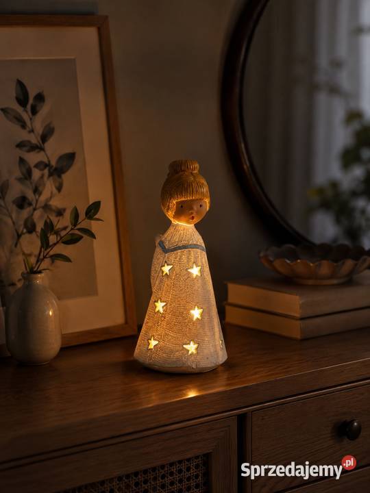 Lampion Komin Anioł Piosenkarz Jullar Ceramiczny Poddębice sprzedam