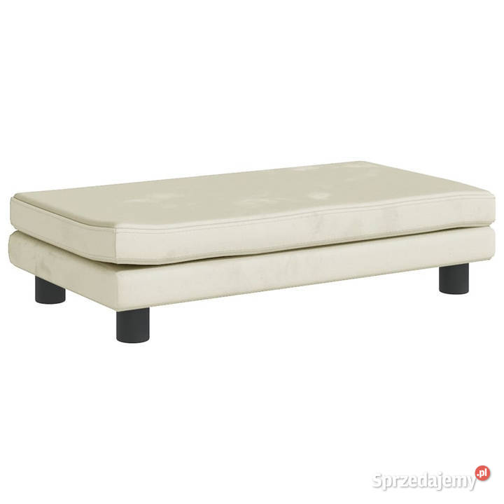 Sofa dziecięca z podnóżkiem kremowa 100x50x30 Warszawa