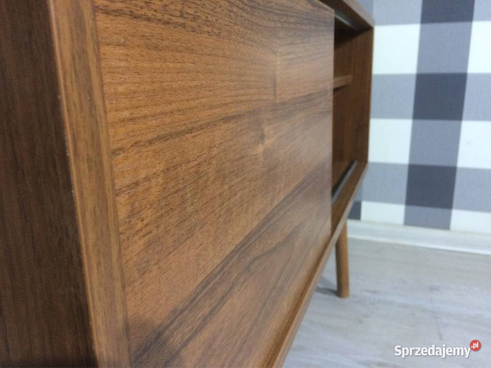 Szafka RTV retro vintage PRL orzech nowoczesna 40cm Jarosław