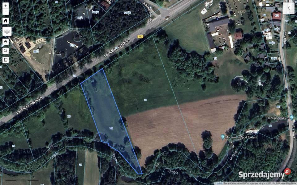 Działka w Kolumnie Łask 073 ha rzece sprzedam