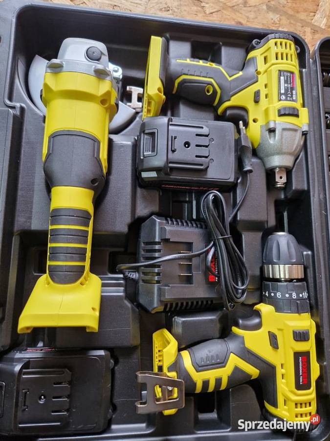 Zestaw Szlifierka Wkrętarka Klucz Udarowy SR028 Głogowa