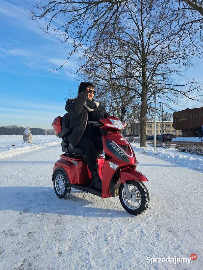 Elektryczny 3kołowy skuter bateria uchwyt automatyczna Pozostałe Kraków