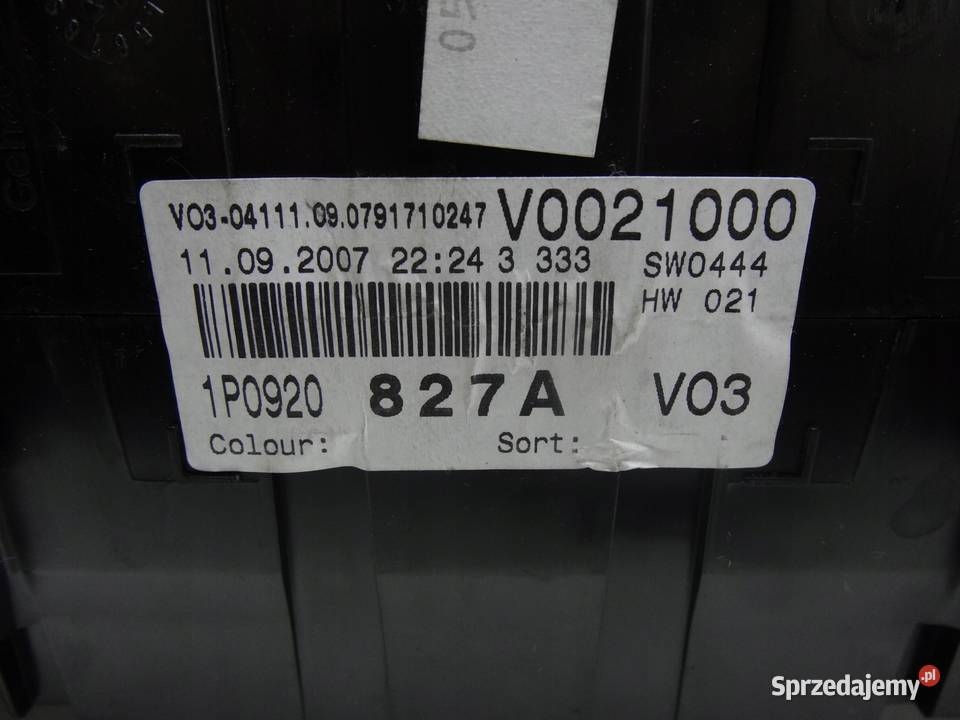 SEAT LEON II 18 TSI LICZNIK ZEGAR 1P0920827A osobowe Przemęt