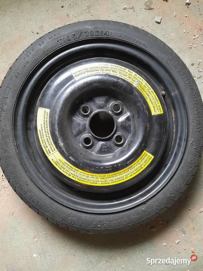 Dwa koła dojazdowe w jednego 4x100 10570 R14 Słupca sprzedam