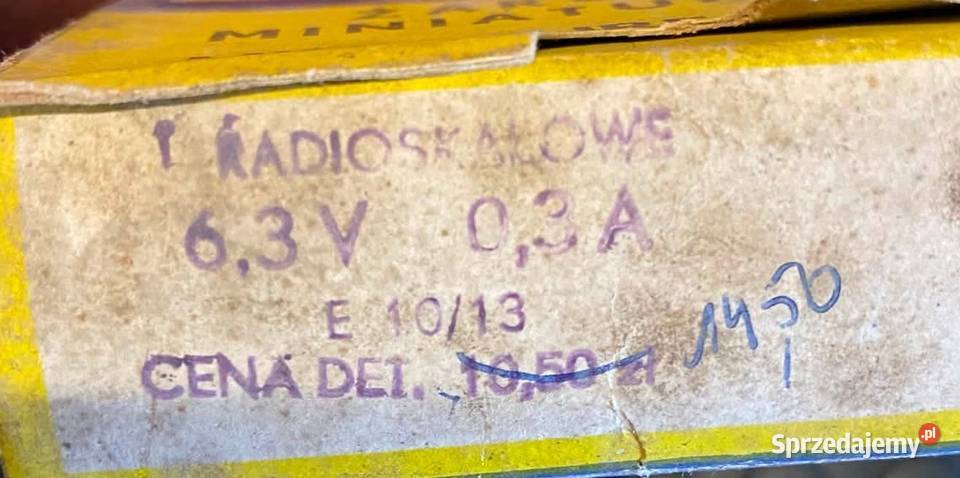 Żarówka radioskalowa 63V 03A POLAMP do Unitra Gdańsk