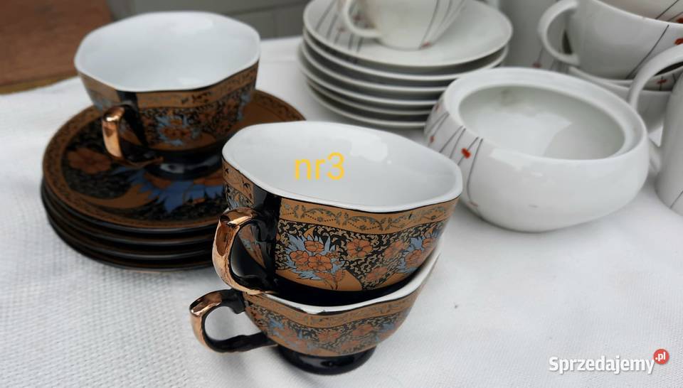 Serwis kawowy filiżanki Wolsztyn