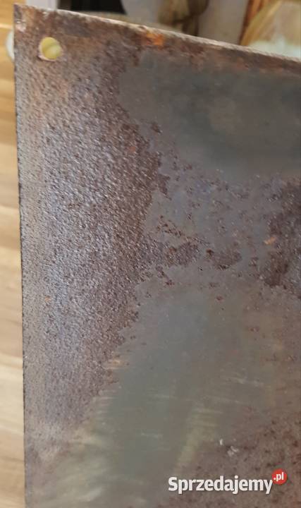 Tablica ostrzegawcza blacha emaliowana PRL loft Orneta