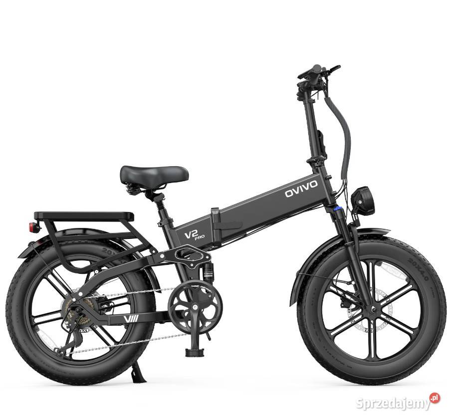 Rower elektryczny OVIVO V2 PRO 20 czarny Raty Tarnów sprzedam
