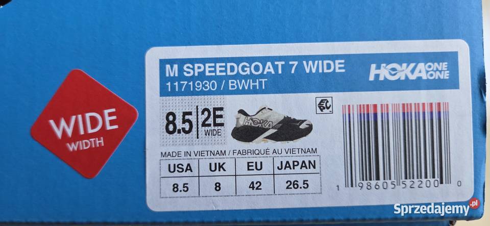 Hoka Speedgoat 7 Wide 265 nowe