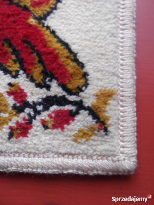 mały dywanik vintage retro PRL Weltom Częstochowa