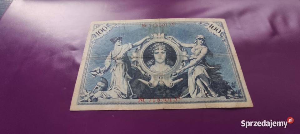 Banknot Niemcy 100 Marek 1907 Poszukiwany Rzadki mazowieckie Pruszków sprzedam