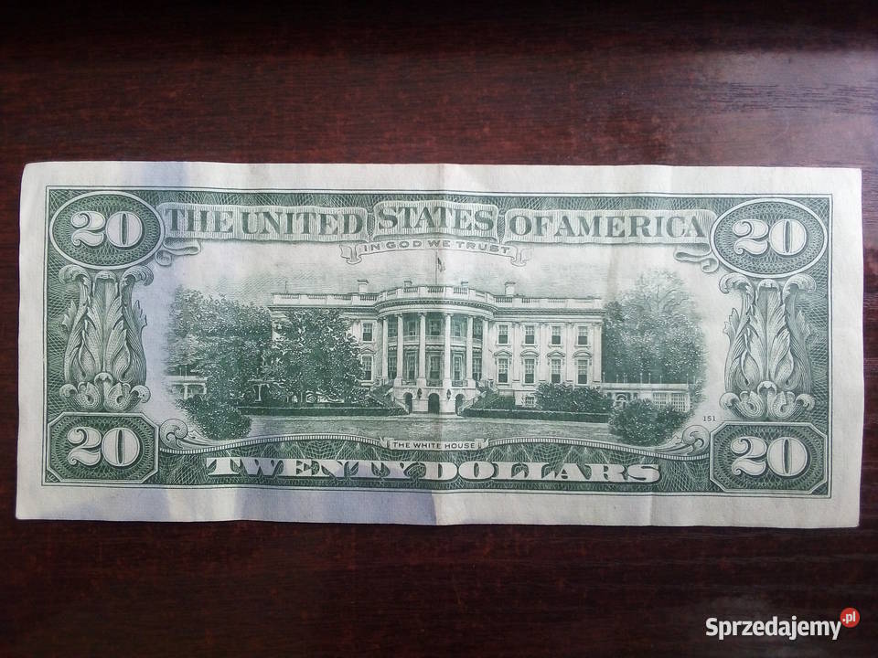 Banknot 20 dolarów USA Płońsk