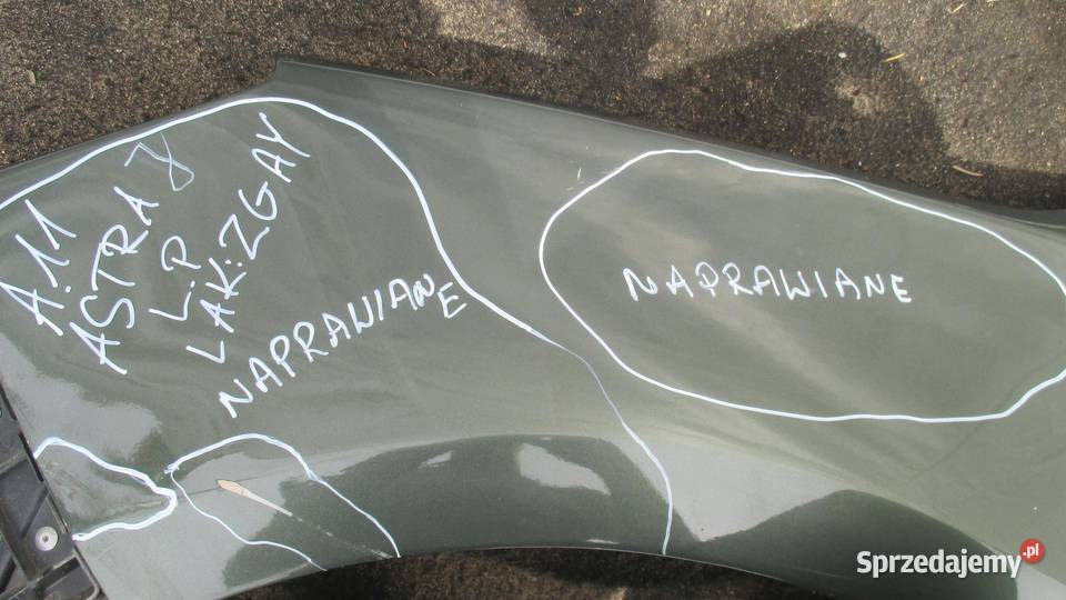 OPEL ASTRA J IV 10r błotnik lewy przód