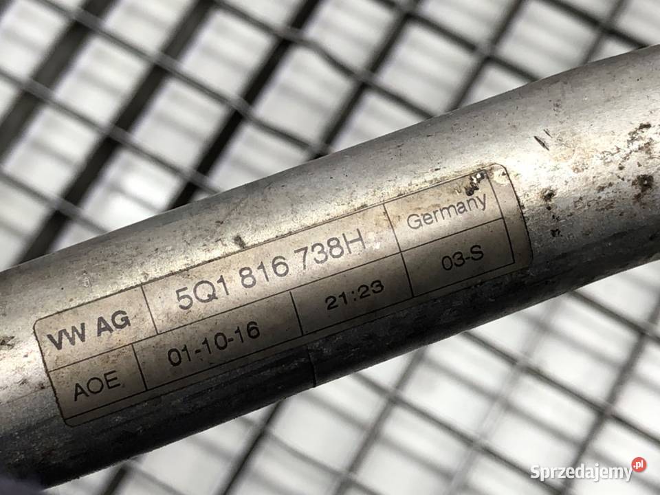 RURKA KLIMATYZACJI VW PASSAT B8 5Q1816738H 20 Przewody klimatyzacji Części samochodowe sprzedam
