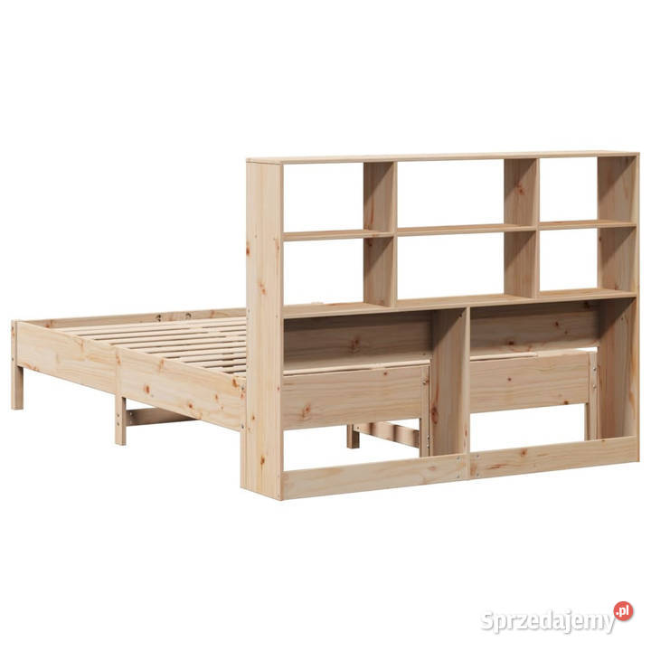 Łóżko z regałem bez materaca sosnowe 120x190 110cm Warszawa