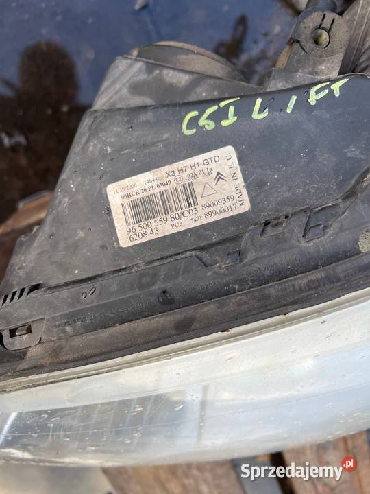 Lampa lewy przód Citroen c5 I lift
