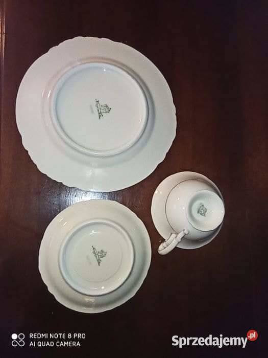 Filiżanka z talerzykiem Koening prTettau Import Gdańsk