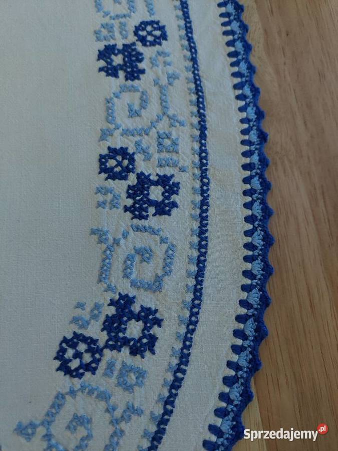 Serweta Bawełniana z haftem krzyżykowym Mirosławiec sprzedam