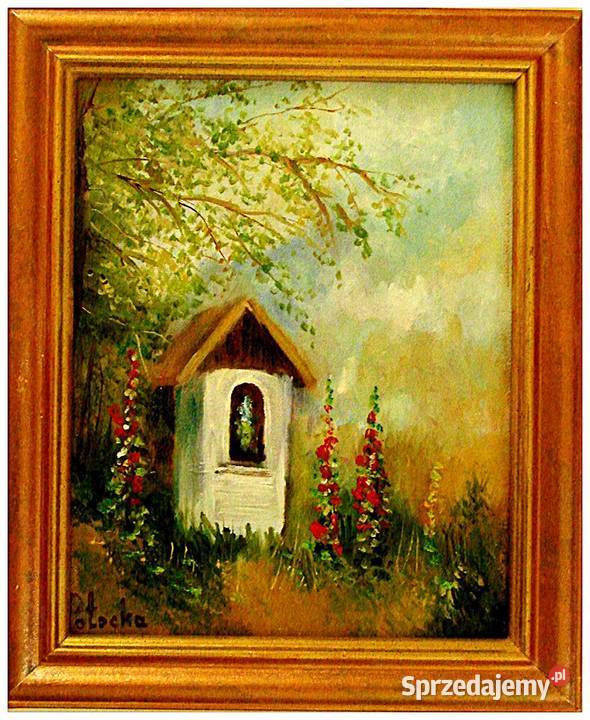 Kapliczka przydrożna obraz olejny 2025 dostępny Błonie