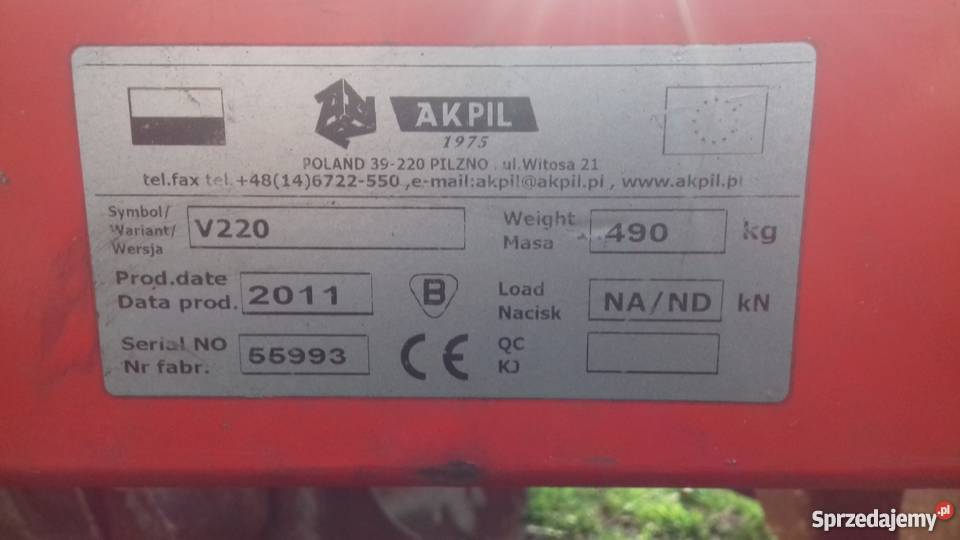 Brona talerzowa talerzówka AKPIL V2 2m nieuszkodzony Waleriany