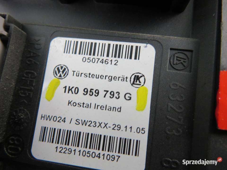 PODNOŚNIK SZYBY LEWY PRZEDNI 3D VW GOLF V