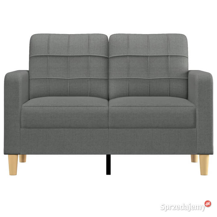 Sofa 2osobowa ciemnoszara 120 tapicerowana