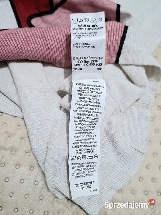 404244 Sweterek bluzka dzianinowa Wkładane przez głowę  Braniewo