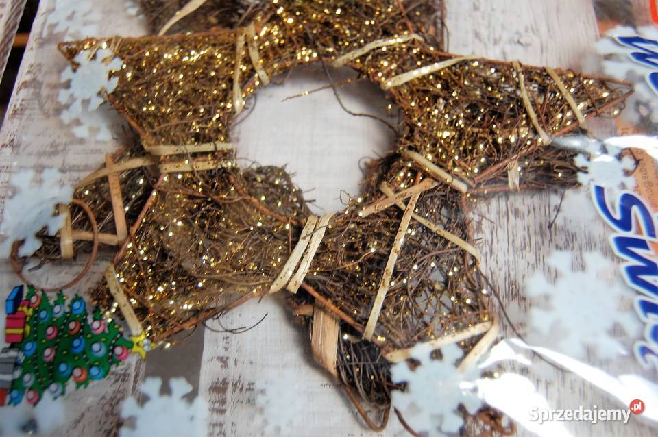 Gwiazda gwiazdka pleciona ozdoba naturalna Arpex