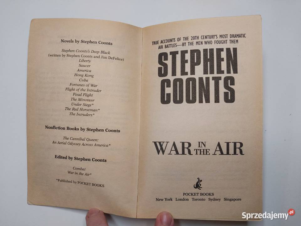 War in the Air Stephen Coonts Wojna w powietrzu Poradniki, albumy i reportaże