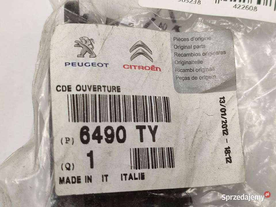 MIKROSTYK KLAPY BAGAŻNIKA PEUGEOT RCZ 20 HDI