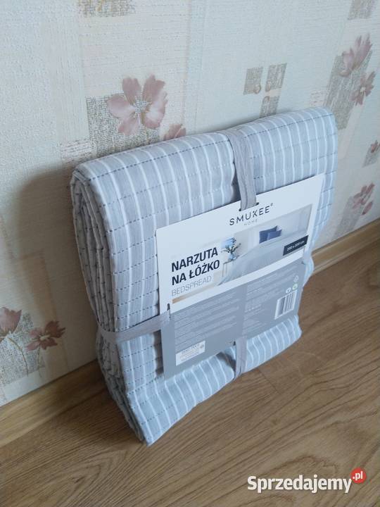 NOWA Narzuta na łóżko kapa 200 x 220 POPIEL Rozmiar 200x220