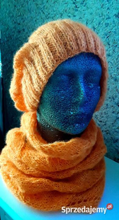 Czapka smerfetka z kominem lubelskie Zamość