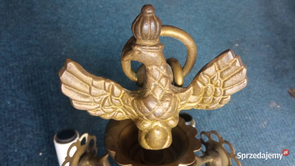 żyrandol stylizowany mosiężny Lublin