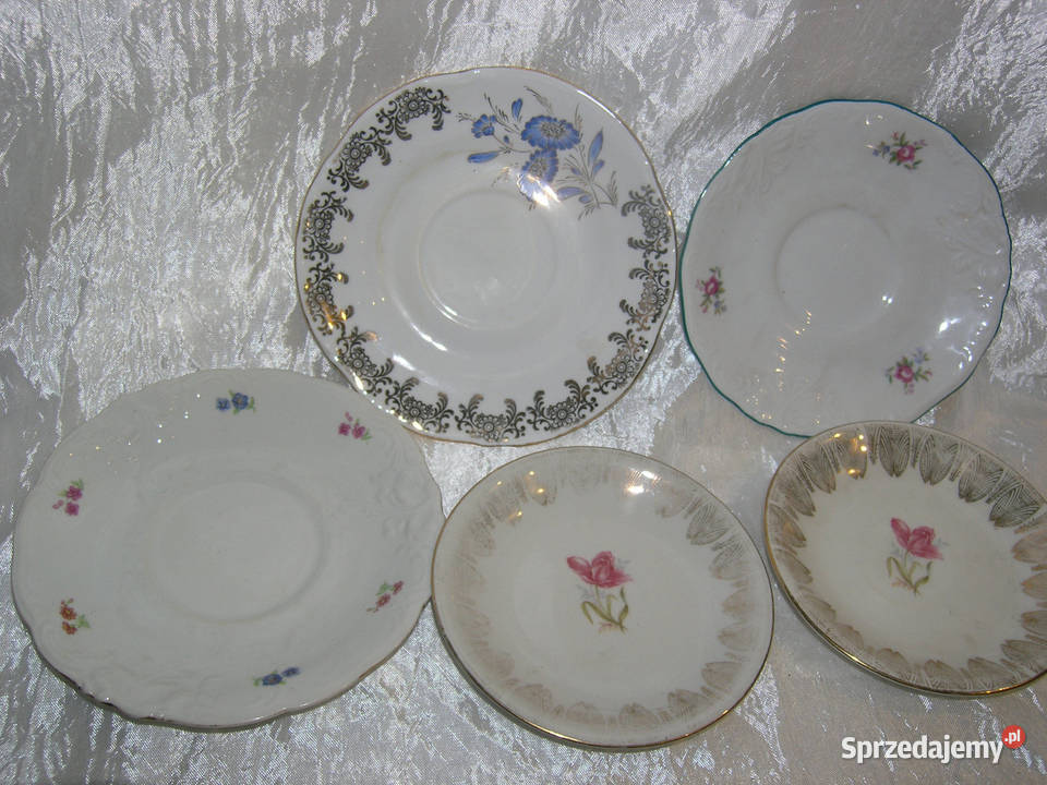 spodki porcelana vintage miksD Bartków