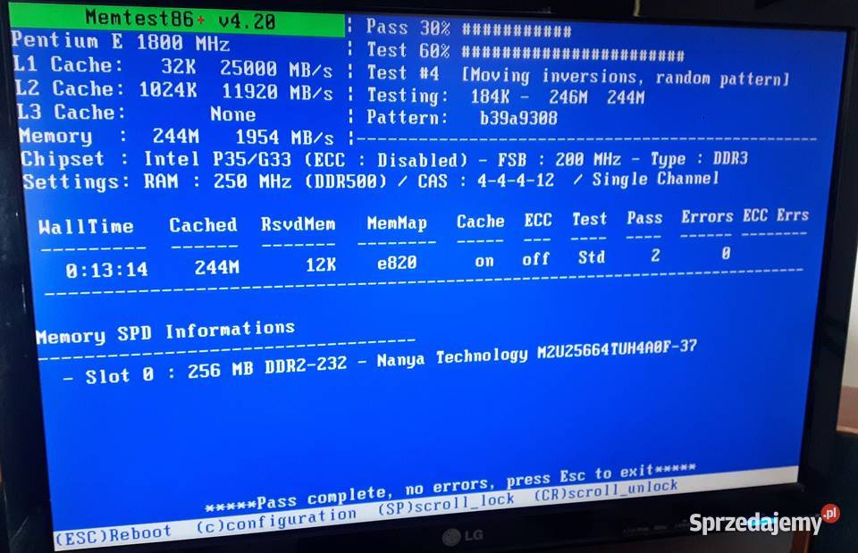 Pamięć RAM DDR2 256 MB 533 MHz PC4200 Elixir Pojemność 256MB Pamięci śląskie Sadów