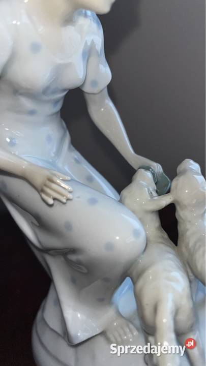 Figurka dziewczyny z owieczkami Carl pomorskie Gdańsk sprzedam