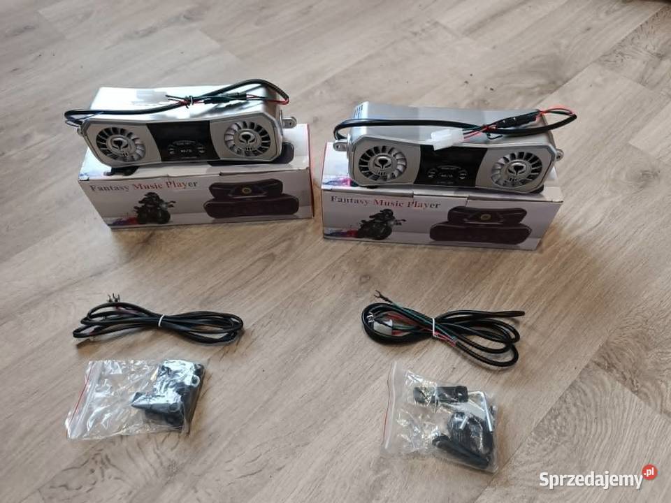 Radio Motocyklowe Głośnikami FM USB SD BLUETOOTH Kłomnice