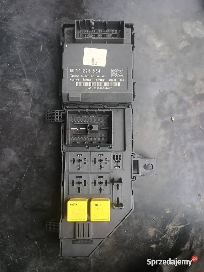 Moduł BCM BZ AB z pinem Opel Vectra C Signum osobowe Wola Siennicka