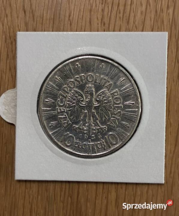 Moneta 10 zlotych Jozef Pilsudski 1936 Puławy