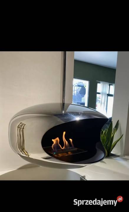 GYROFOCUS GLAZUROWANY wiszący kominek drewniany Łódź
